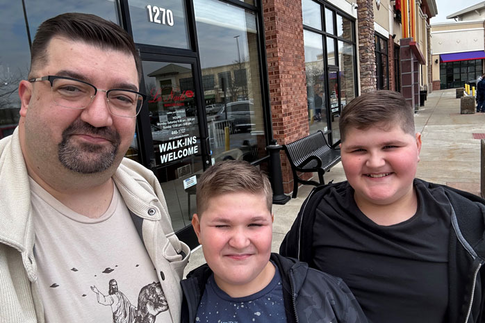 Dan Vukobratovich with family.