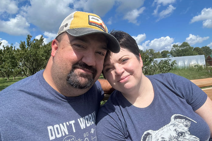 Dan Vukobratovich and his wife.