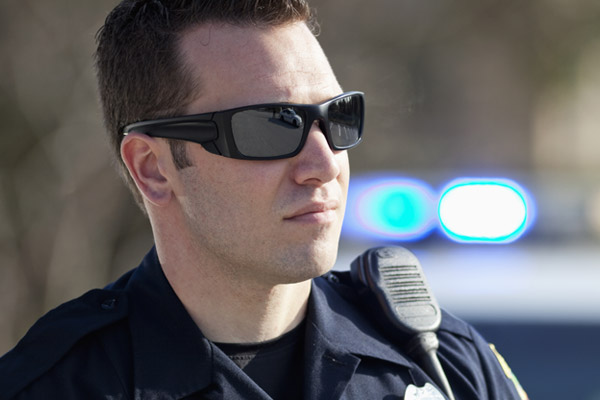 A male police officer