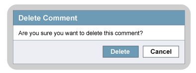 Image of a delete comment prompt